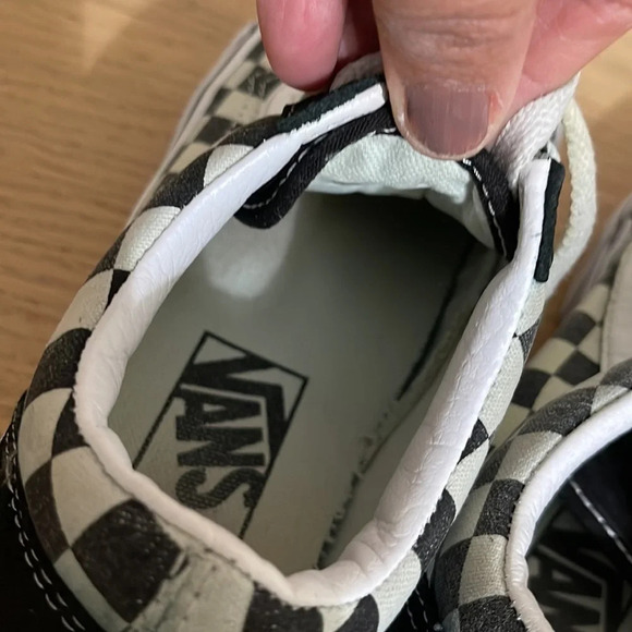 Vans Off The Wall - Old Skool Checkerboard - Suede Sneakers - Black/White sz 5 - Picture 8 of 16